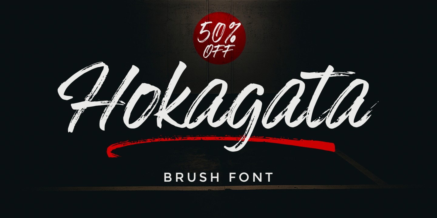 Font Hokagata Brush